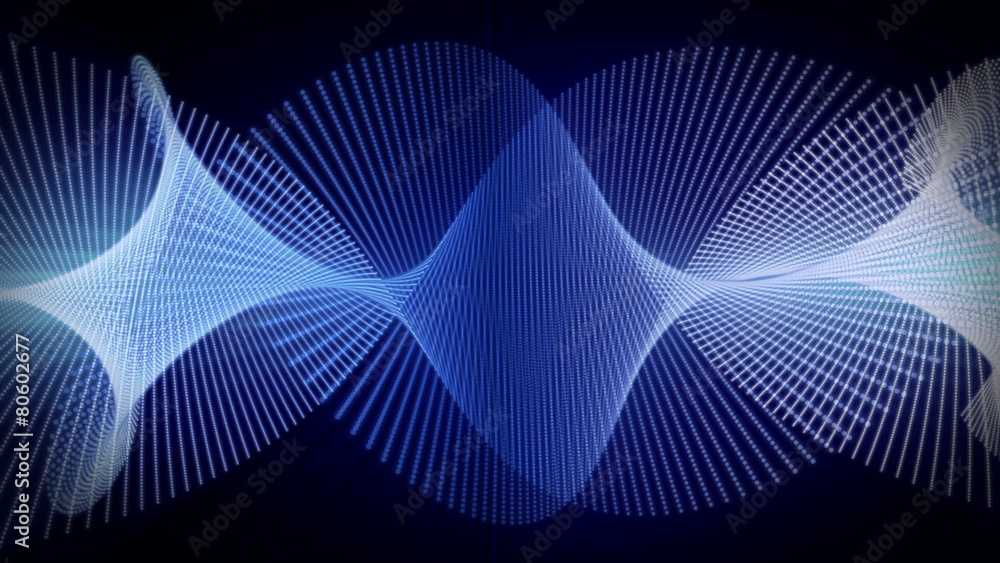 fantastic animation – particle object in motion – loop HD