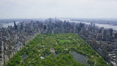 Aerial view of Central Park in New York City