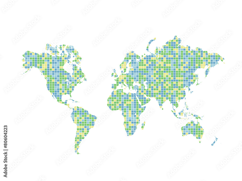 Fototapeta premium World Map Illustration