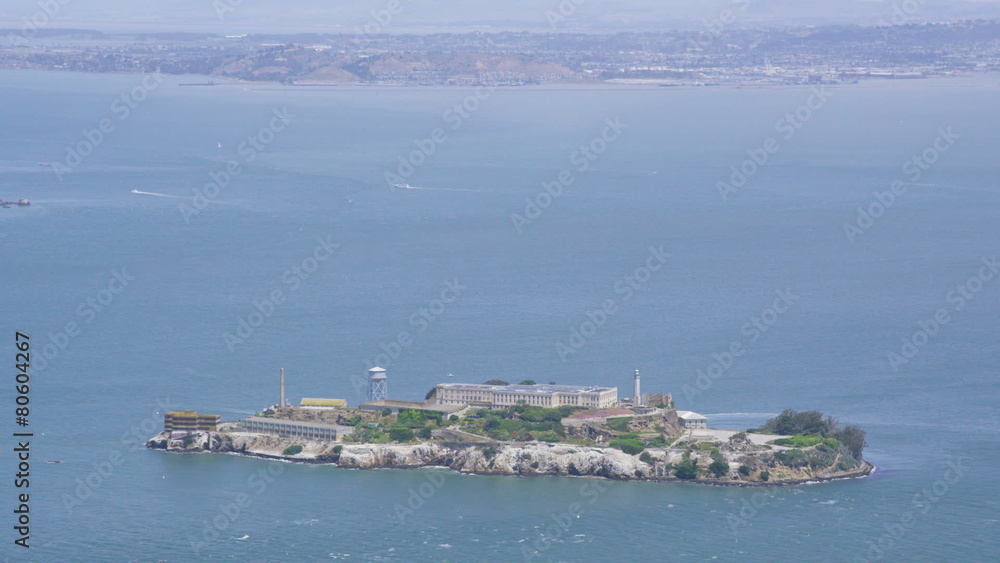 Aerial view of Alcatraz Island San Francisco Aerial view of Alcatraz Island San Francisco