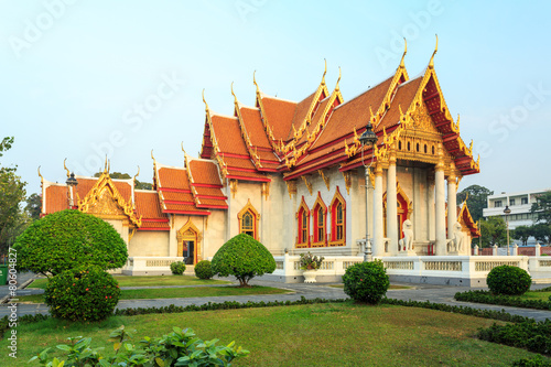 The famous wat ben in Bangkok  Thailand
