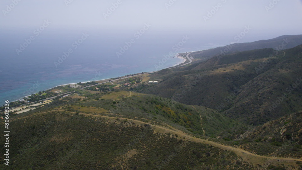 Aerial view of Californian coast Aerial view of Californian coast