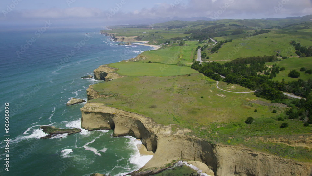 Aerial view of Californian coast Aerial view of Californian coast