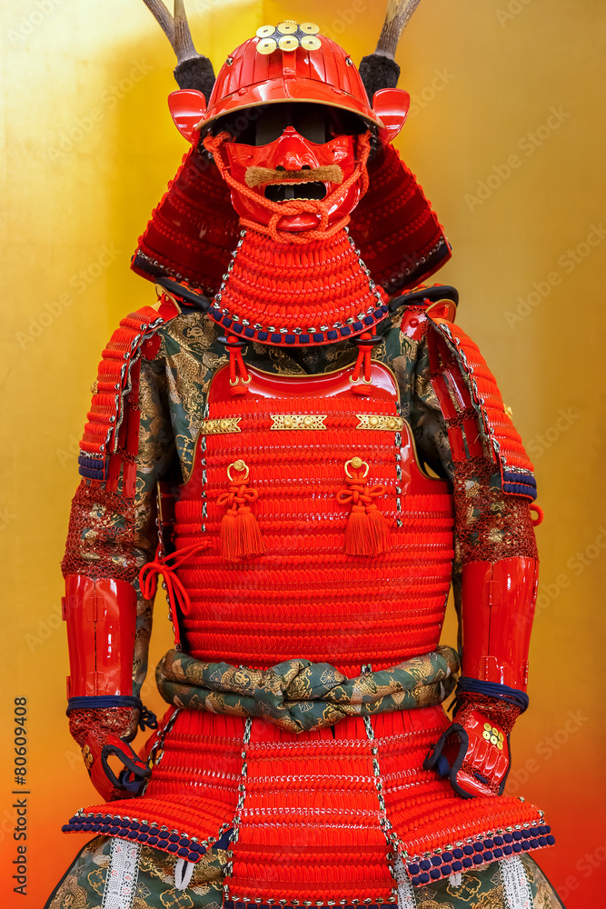 Fototapeta premium Replica Of Sanada Yukimura Armor, Japanese Ancient Warrior
