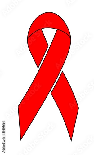 Red ribbon illustration