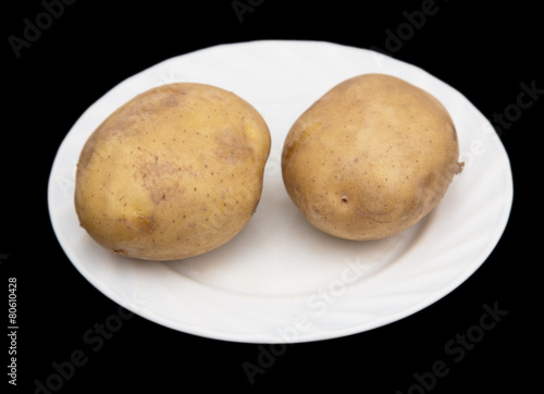 Wallpaper Mural potatoes on a black background Torontodigital.ca