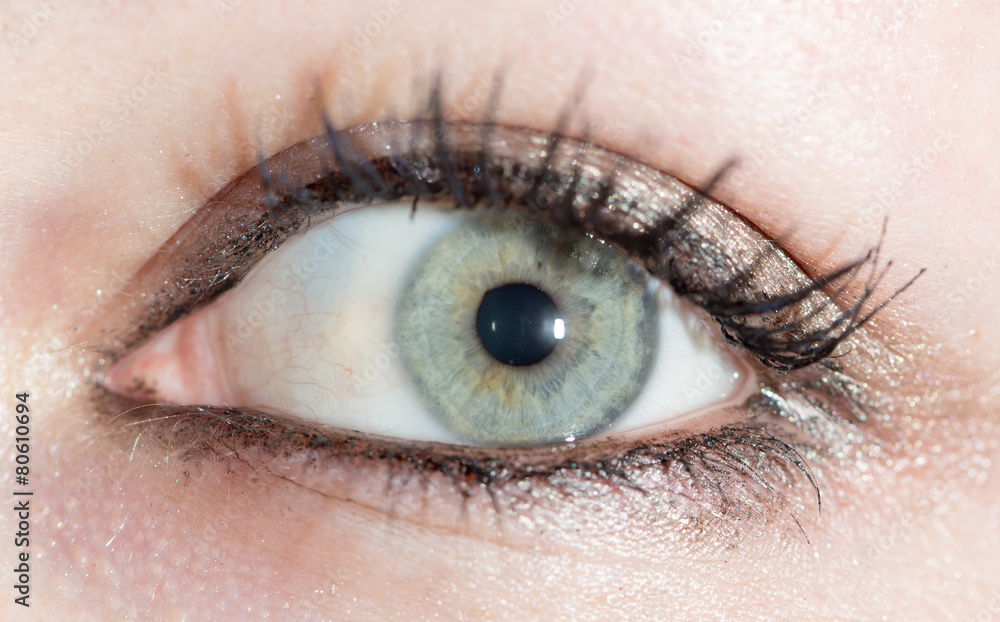 Fototapeta premium girl eye. close-up