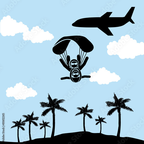 parachute fly