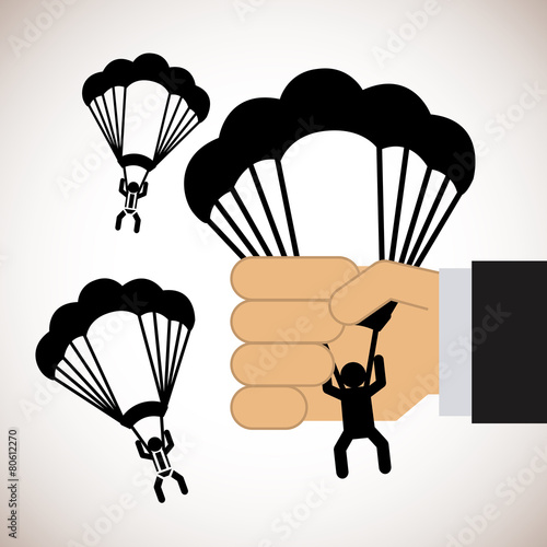 parachute fly