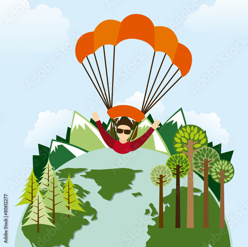 parachute fly