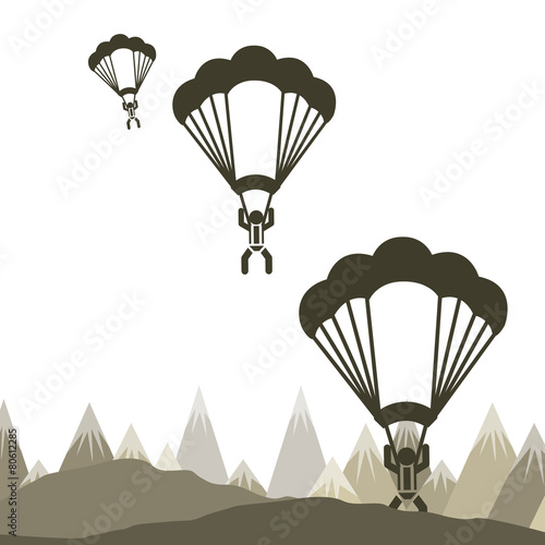 parachute fly