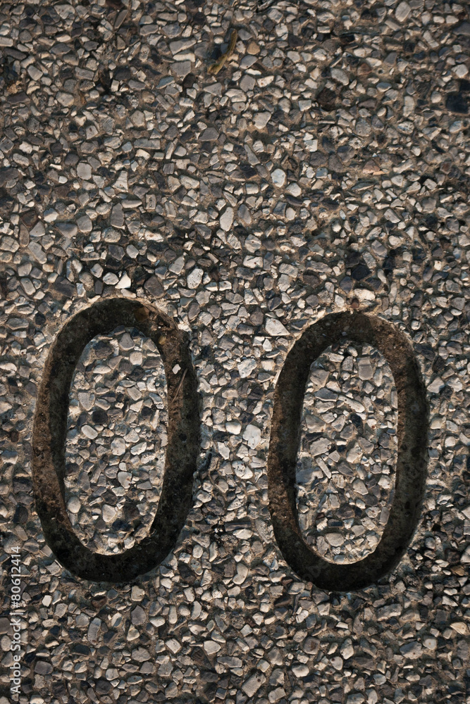Granite background with number distance Granite background with number distance