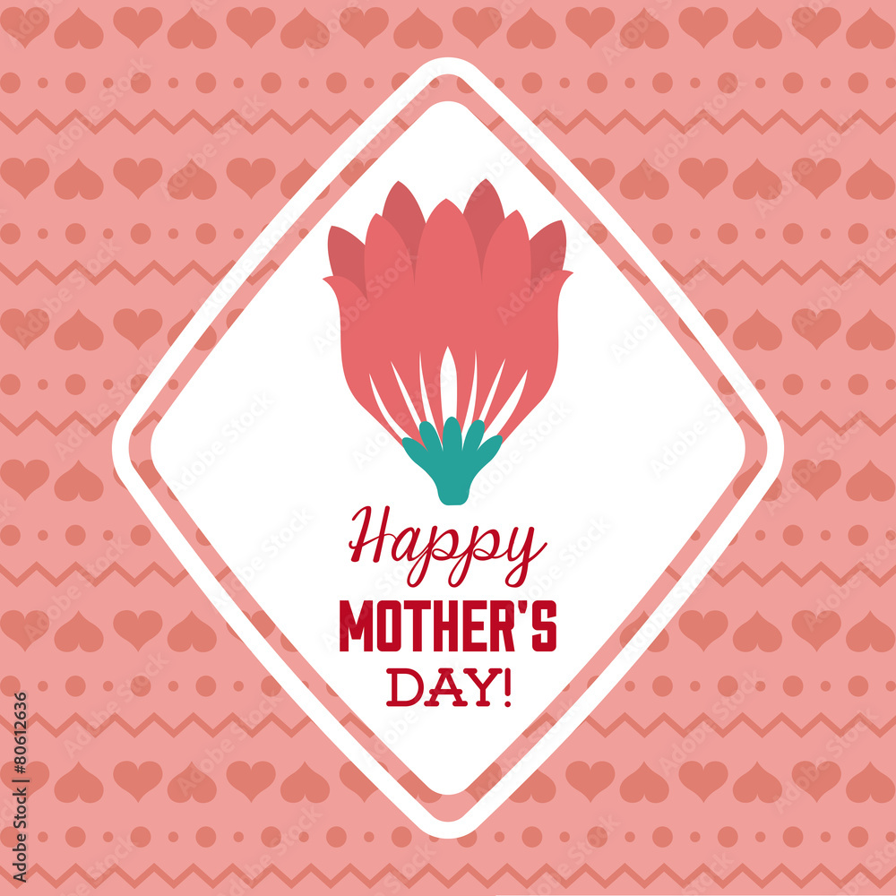 Naklejka premium happy mothers day