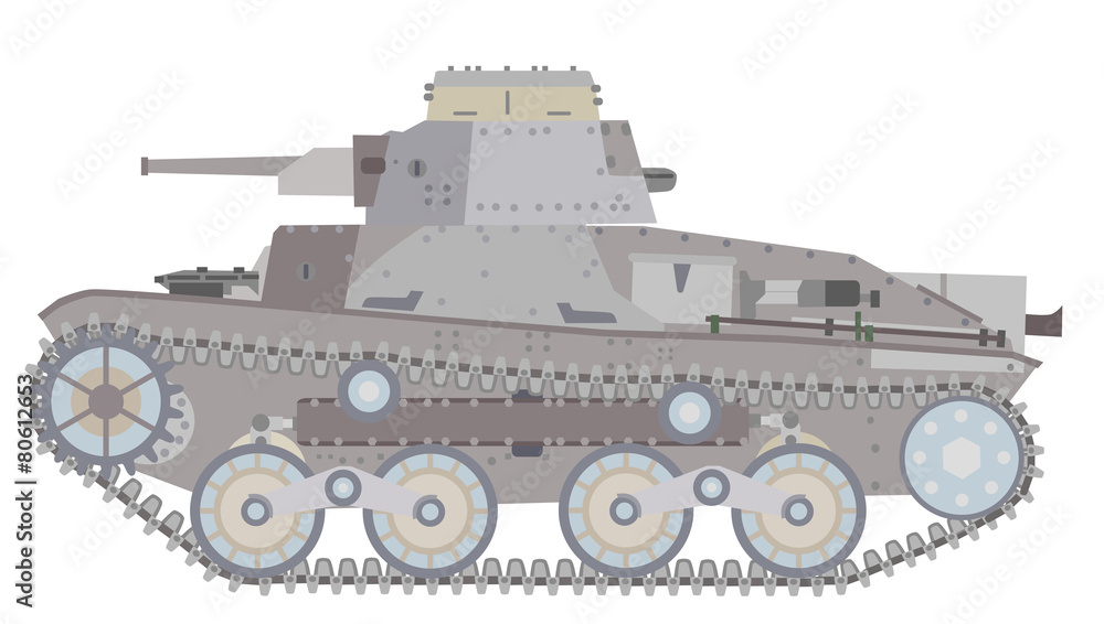 軽戦車のイラスト