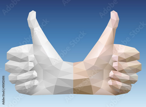 Thumb up Sign vector