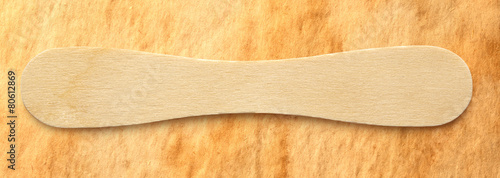 Wooden ice cream stick