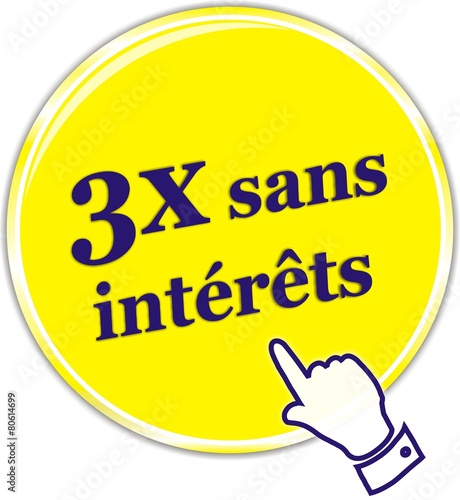 bouton 3x sans intérêts