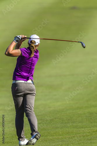 Golf Lady Fairway Action