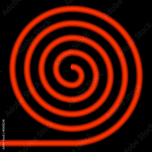 Red spiral.