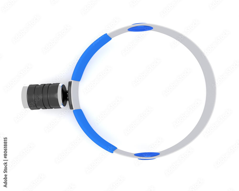 Medical head light on a white background. 3D render Medical head light on a white background. 3D render