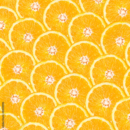 Orange Slice Abstract Seamless Pattern
