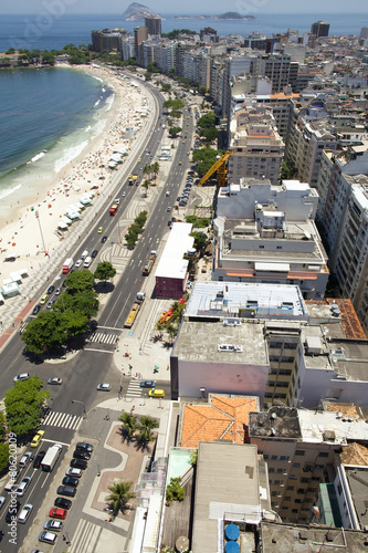 Rio de Janeiro, Brazil - Copacabana Beach panorama © dislentev