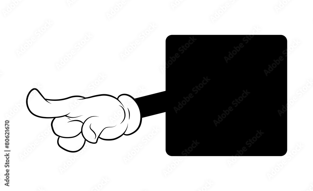 Pointing Cartoon Finger Pointing Cartoon Finger