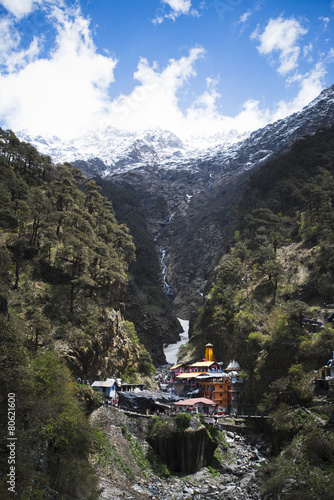 Yamunotri Temple at Yamunotri, Garhwal Himalayas, Uttarkashi Dis