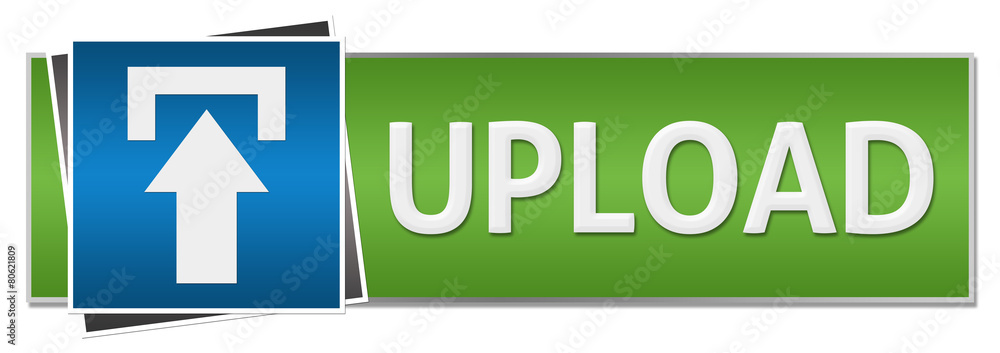Upload Green Blue Button Style Upload Green Blue Button Style