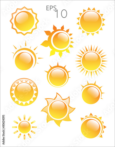 Sun logo on a white background
