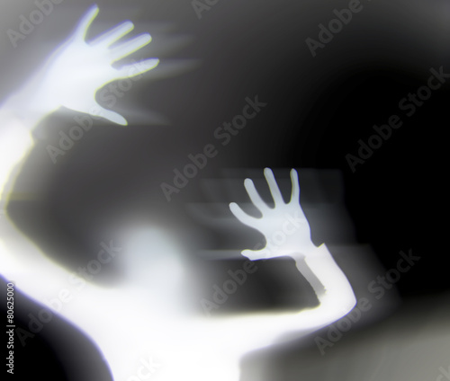 Screaming woman