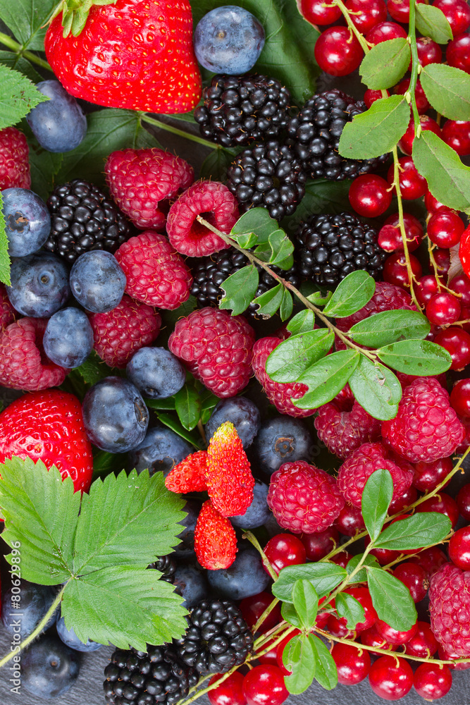 Zdjęcie Stock ripe of fresh berries Adobe Stock