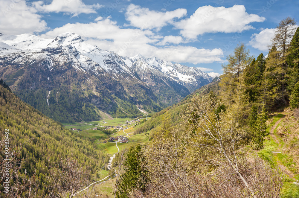 Gebirgstal in Südtirol