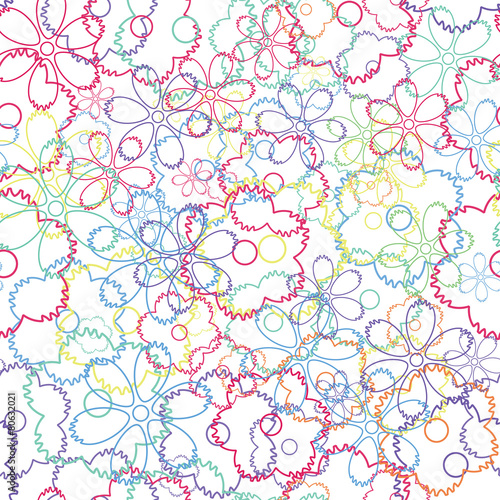 Fototapeta Naklejka Na Ścianę i Meble -  Floral seamless background - pattern