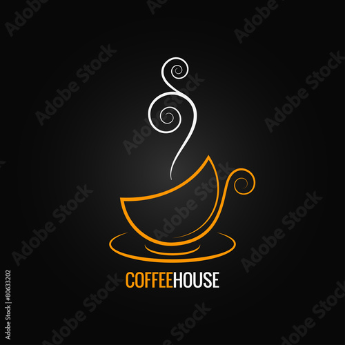 coffee cup ornate design background