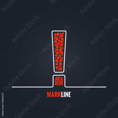 exclamation mark attention warning background