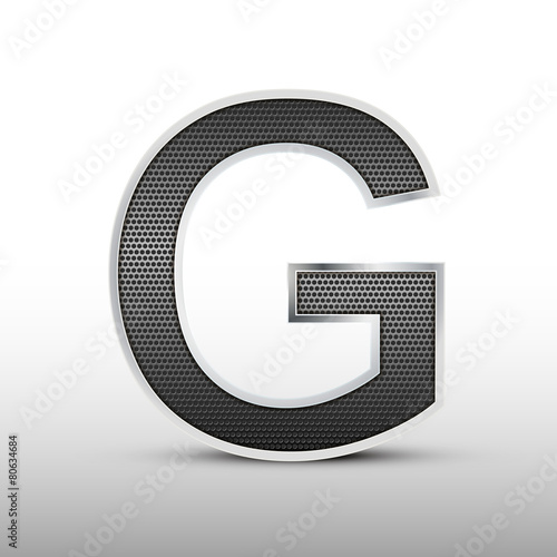 3d speaker grille letter G