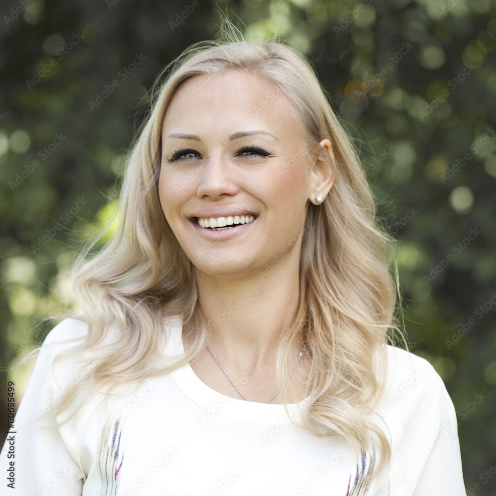 Beautiful young blonde woman