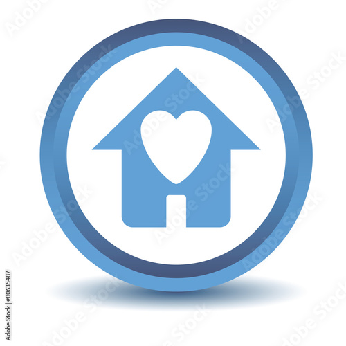 Blue Love house icon