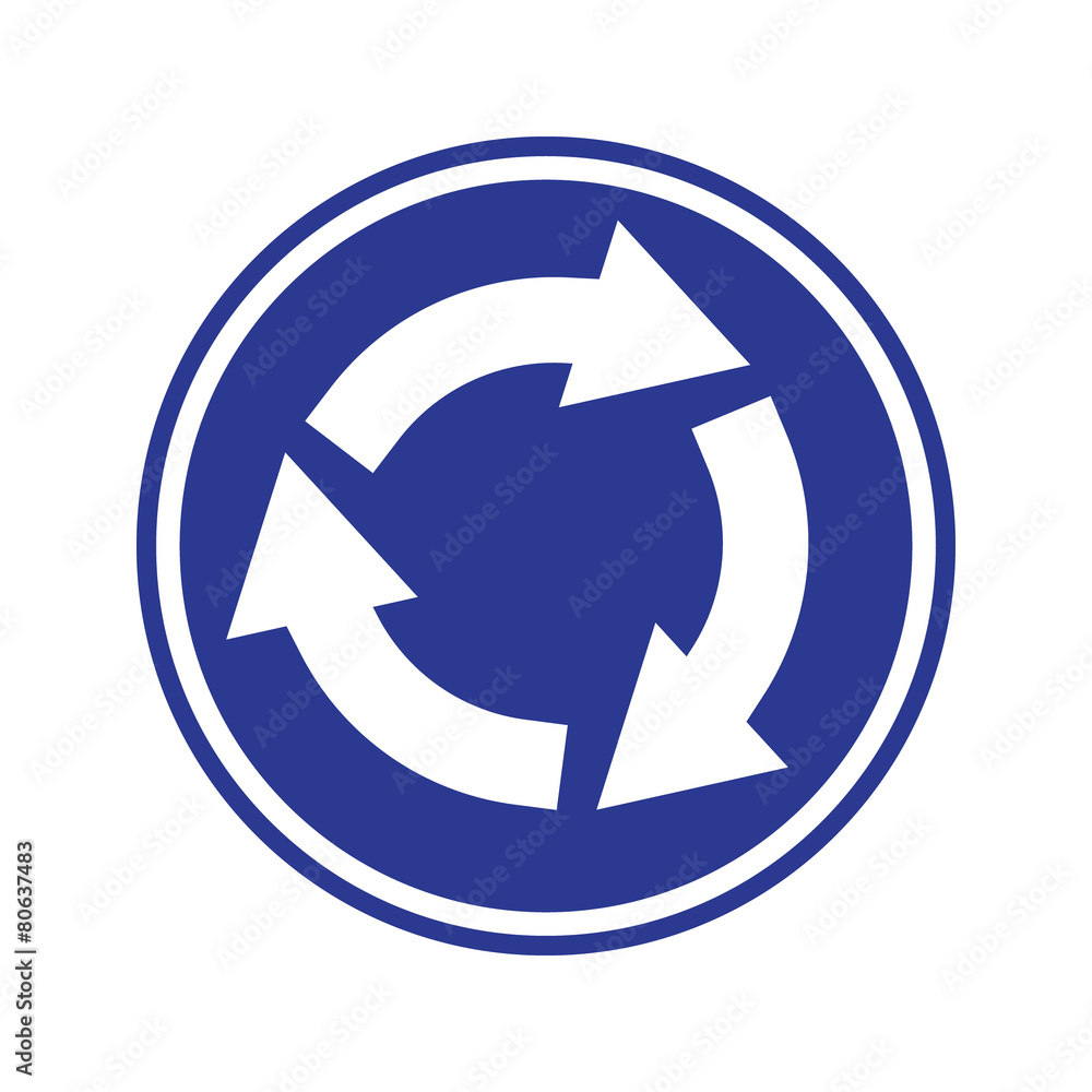 Round About sign Round About sign