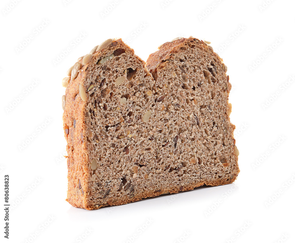 whole wheat bread isolated on white background whole wheat bread isolated on white background