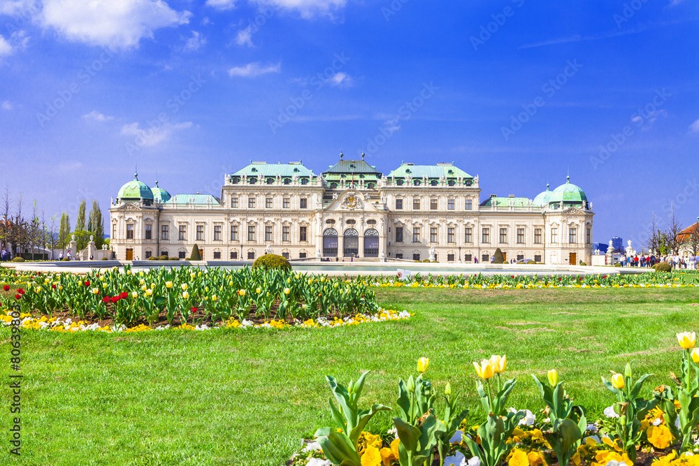 Fototapeta premium beautiful Belvedere palace, Vienna