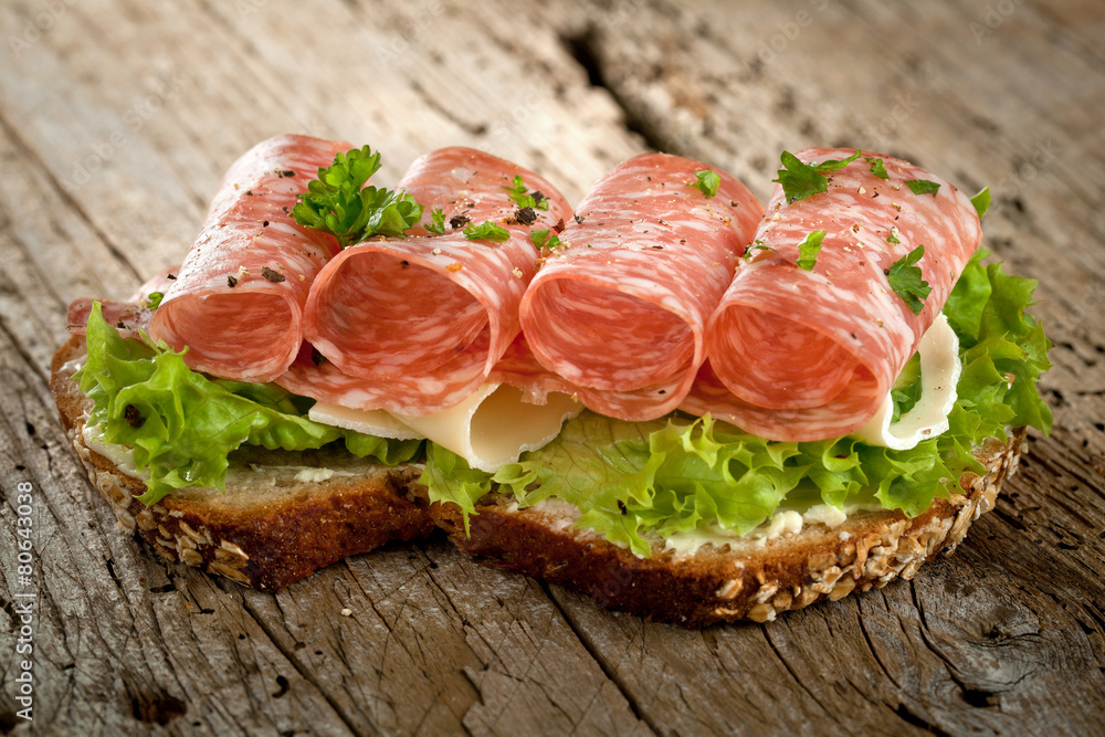 Salami sandwich 