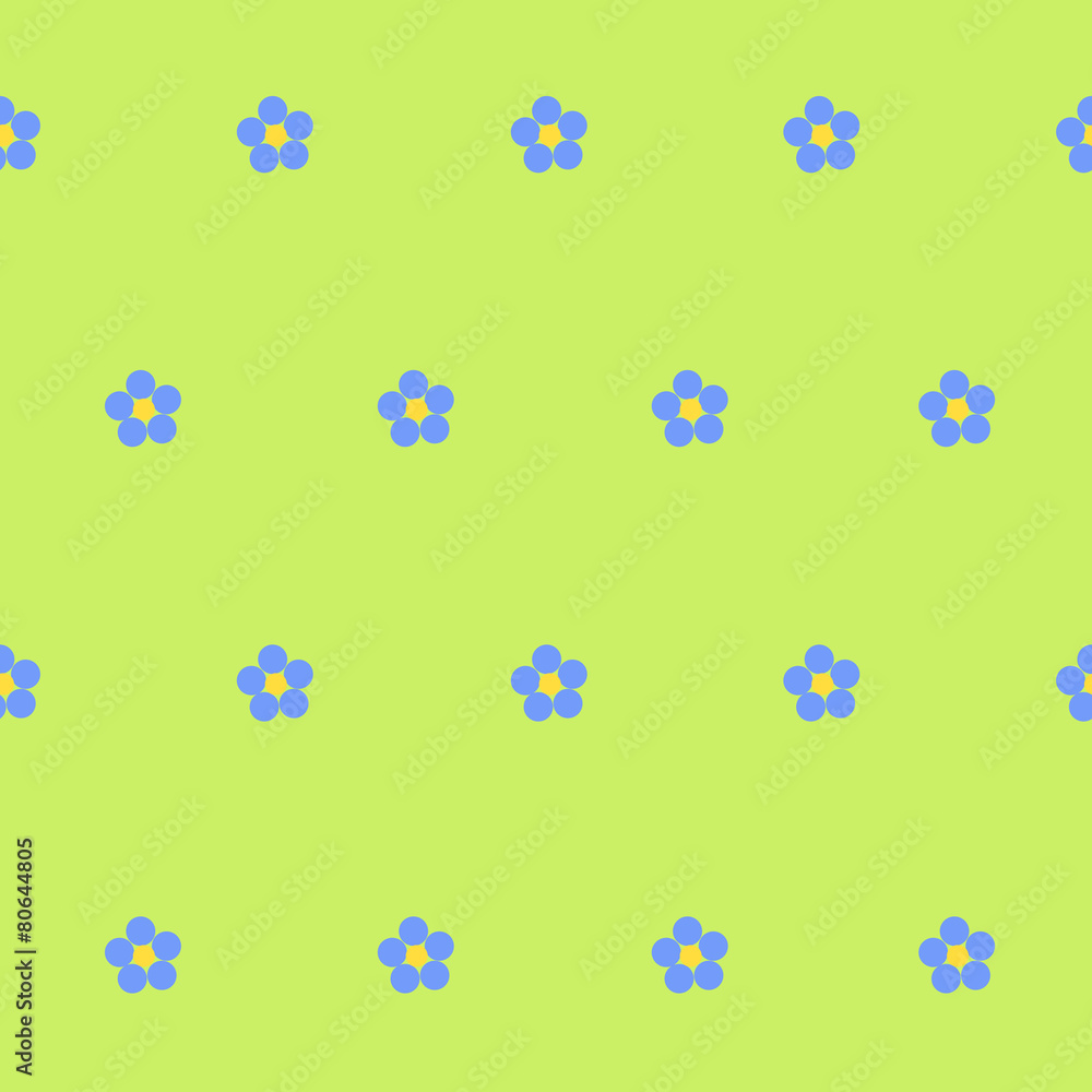 Seamless floral pattern on a green background. Seamless floral pattern on a green background.