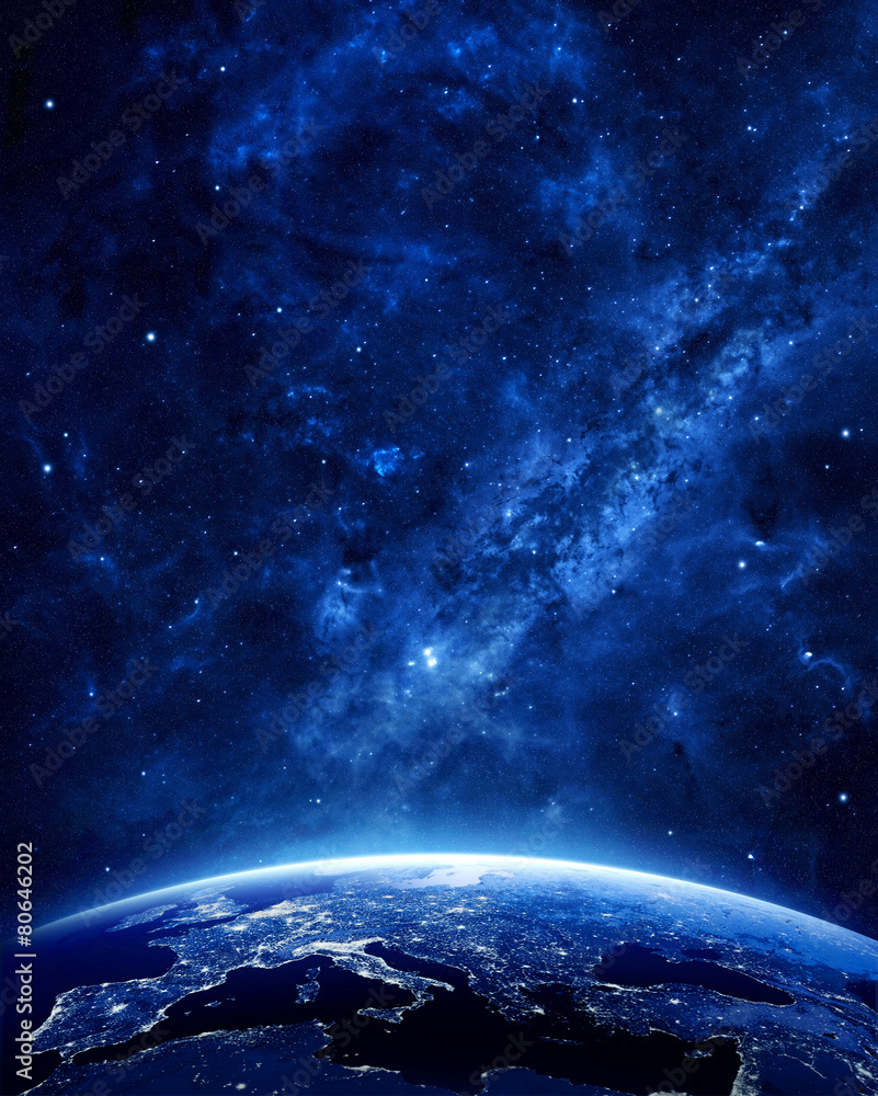 Obraz premium Earth at night