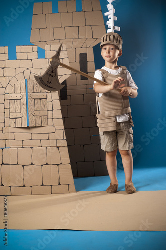 medieval knight child photo