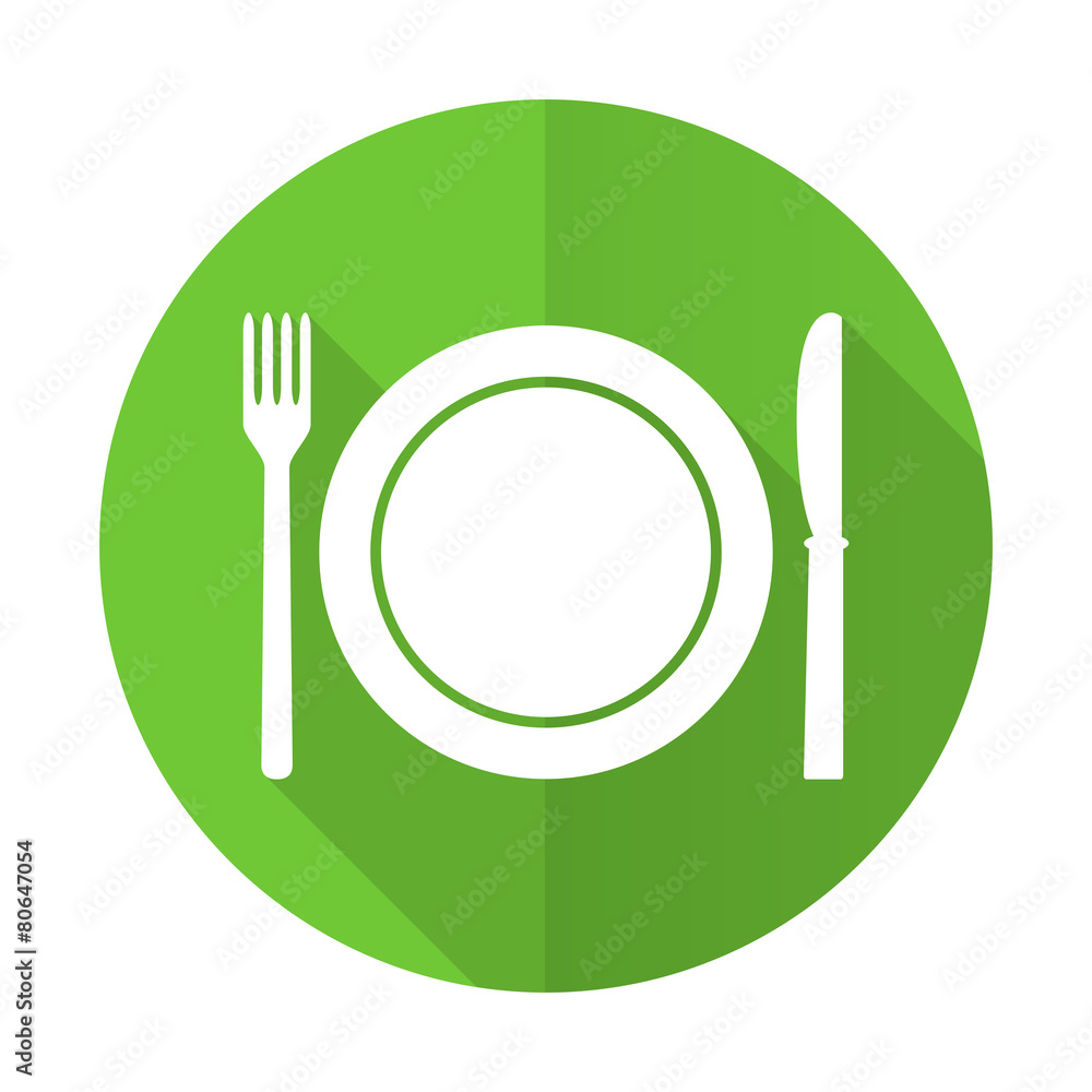eat green flat icon restaurant symbol eat green flat icon restaurant symbol
