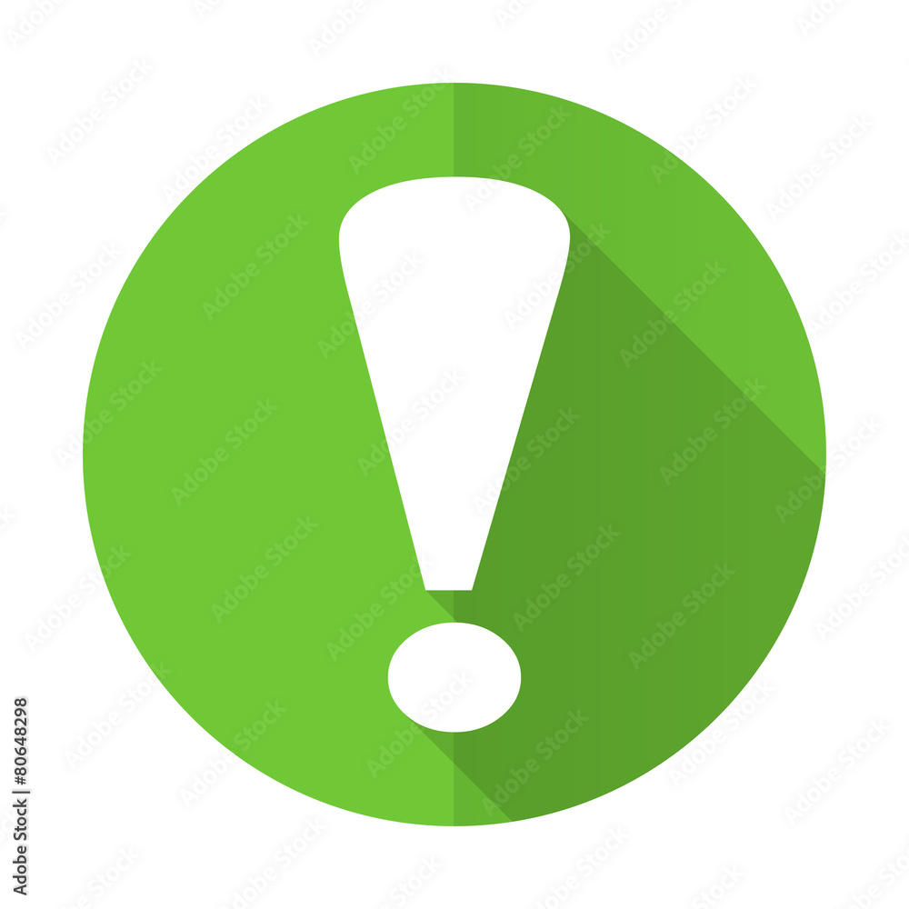 exclamation sign green flat icon warning sign exclamation sign green flat icon warning sign