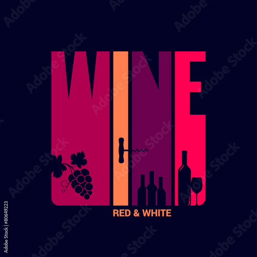 wine label design background