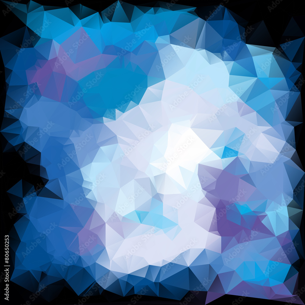 Obraz premium Cold polygon background